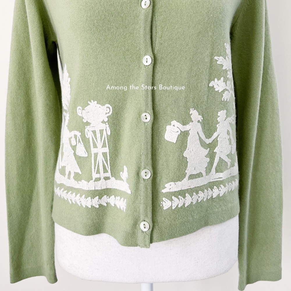 Extremely Rare Y2K Vintage Cashmere Cardigan ASO Phoebe Buffay in Friends - Picture 8 of 13